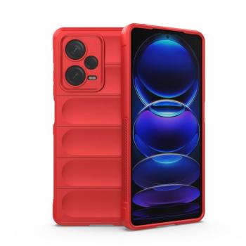Magic Shield tok Xiaomi Redmi Note 12 Pro+ Rugalmas Armor tok piros kép