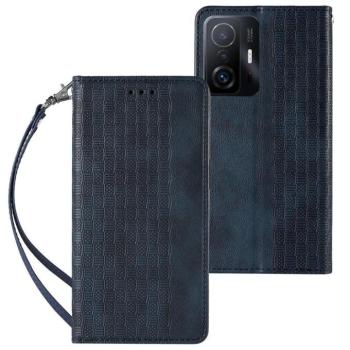 Mágneses tok pánttal Xiaomi Redmi Note 11 Pro Pouch Wallet + Mini Lanyard Pendant kék kép