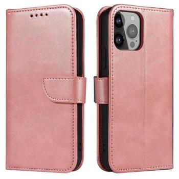 Mágneses tok Samsung Galaxy A54 5G Cover Flip Wallet Állvány rózsaszín kép