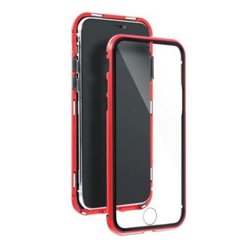 Mágneses tok Samsung S21 PLUS piros telefontok kép