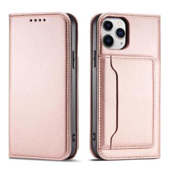 Magnet Card Case tok iPhone 12 Pro tok kártyatárca pénztárca kártyatartó rózsaszín kép