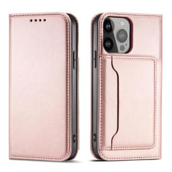 Magnet Card Case tok iPhone 13 Pro tok kártyatárca pénztárca kártyatartó rózsaszín kép