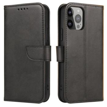 Magnet Case Cover Vivo Y35 / Vivo Y22 / Vivo Y22s flipes tok pénztárcával és állvánnyal fekete kép