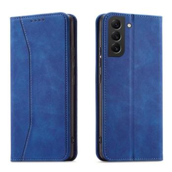 Magnet Fancy Case Samsung Galaxy S23+ mágneses flipes tok pénztárcával, állvánnyal, kék kép