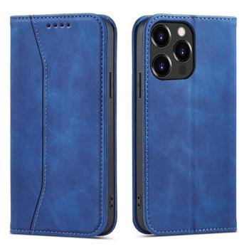 Magnet Fancy Case tok iPhone 13 Pro tok kártya pénztárca kártya állvány kék kép