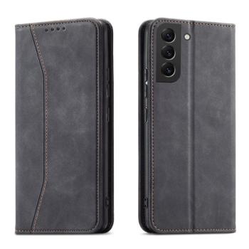 Magnet Fancy Case tok Samsung Galaxy S22 + (S22 Plus) tok pénztárca kártyatartó fekete kép