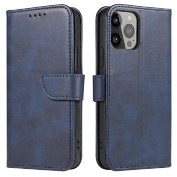 Magnet tok elegáns flipes kihajtható tok kitámasztóval iPhone 13 Pro Max kék kép