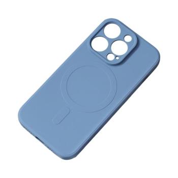 MagSafe kompatibilis szilikon tok iPhone 15-hez Szilikon tok - tengerészkék kép