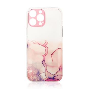 Marble tok iPhone 12 Pro Max zselés borításhoz Marble rózsaszínű kép