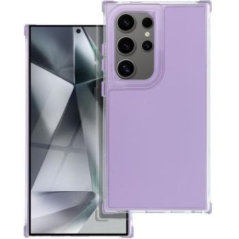 Matrix Samsung Galaxy S25 Ultra hátlap tok kameravédő peremmel, világoslila (matt) kép