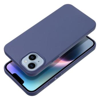 Matt Apple iPhone 15 Plus szilikon tok, kék kép