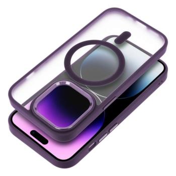 Matt Mag Cover tok Magsafe kompatibilis iPhone 15 PLUS lila kép