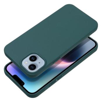 Matt Samsung Galaxy S24 FE szilikon tok, sötétzöld kép