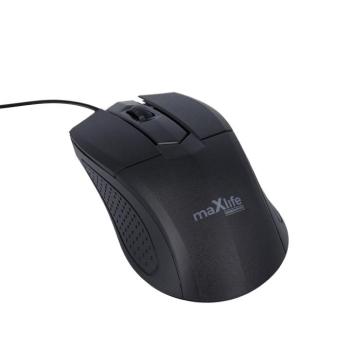 Maxlife Home Office MXHM-01 optikai egér 1000 DPI 1,2m - fekete kép