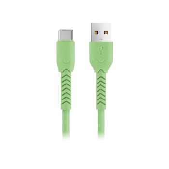 Maxlife MXUC-04 USB-A - Type-C kábel 3A 1m - zöld kép