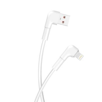 Maxlife MXUC-09 USB-A - Lightning kábel 2.4A 1m - fehér kép