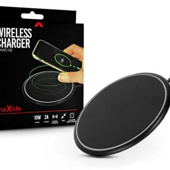 Maxlife Qi univerzális vezeték nélküli töltő állomás - 5V/2A - 10 W - Maxlife MXWC-02 Wireless Charger - Qi szabványos - fekete kép