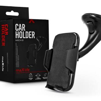 Maxlife univerzális műszerfalra/szélvédőre helyezhető PDA/GSM autós tartó - Maxlife MXCH-01 Car Holder - fekete kép