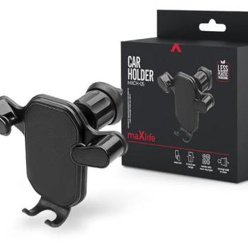 Maxlife univerzális szellőzőrácsba illeszthető autós tartó - Maxlife MXCH-05 Car Holder - fekete kép