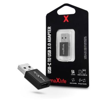 Maxlife USB Type-C - USB adapter - Maxlife USB-C To USB 3.0 Adapter - 5A - fekete kép