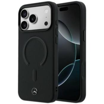 Mercedes Leather 3D Apple iPhone 17 Pro Max MagSafe tok, fekete kép