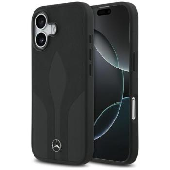 Mercedes Leather The Move Apple iPhone 17 MagSafe hátlap tok, fekete kép