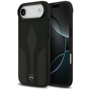 Mercedes Leather The Move Apple iPhone Air (2025) MagSafe hátlap tok, fekete kép