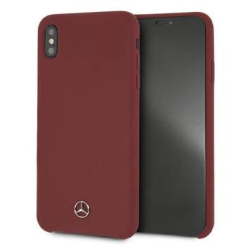 Mercedes MEHCI65SILRE iPhone Xs Max piros keménytok Silicone Line kép