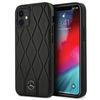 Mercedes MEHCP12SMULBK iPhone 12 mini 5,4&quot; fekete keménytok Wave Line kép