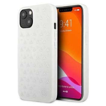 Mercedes MEHCP13MESPWH iPhone 13 6.1&quot; fehér keménytok ezüst csillagok minta kép