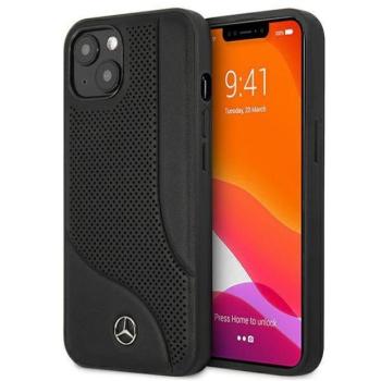 Mercedes MEHCP13SCDOBK iPhone 13 mini 5,4&quot; fekete bőr perforált keménytok kép
