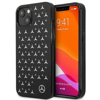 Mercedes MEHCP13SESPBK iPhone 13 mini 5,4&quot; fekete ezüst csillag mintás keménytok kép