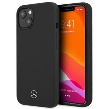 Mercedes MEHCP13SSILBK iPhone 13 mini 5,4&quot; fekete keménytok Silicone Line kép