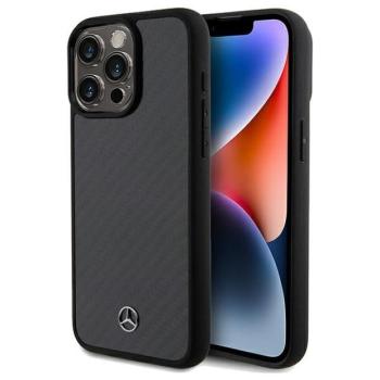 Mercedes MEHCP15XRCABK iPhone 15 Pro Max 6.7&quot; fekete keménytok Carbon Fiber Dynamic kép