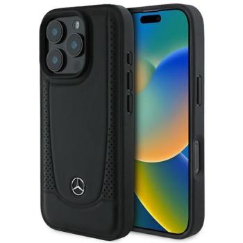 Mercedes MEHCP16XARMBK Leather Urban keménytok iPhone 16 Pro Max - fekete kép