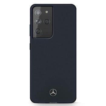 Mercedes MEHCS21LSILNA S21 Ultra G998 kék keménytok Silicone Line kép
