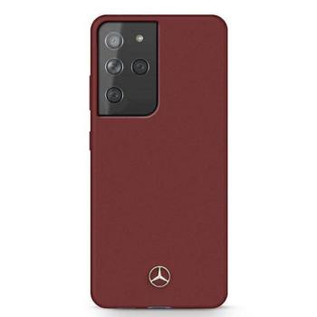 Mercedes MEHCS21LSILRE S21 Ultra G998 piros keménytok Silicone Line kép