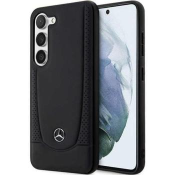 Mercedes MEHCS23MARMBK Samsung Galaxy S23+ S916 fekete bőr keménytok bőr Urban kép