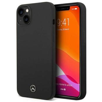 Mercedes MEHMP14SSILBK iPhone 14 6.1&quot; fekete keménytok Silicone Line Magsafe kép