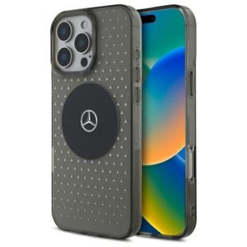 Mercedes MEHMP16L23HCPK MB Case Star Pattern keménytok iPhone 16 Pro - fekete kép