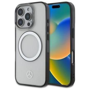 Mercedes MEHMP16L23HUOKC Printed Logo MagSafe-kompatibilis keménytok iPhone 16 Pro - átlátszó kép