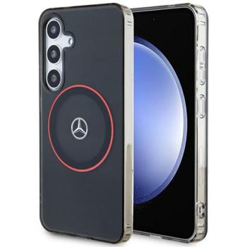 Mercedes MEHMS24S23HUORK Samsung S24 S921 fekete keménytok piros MagSafe kép