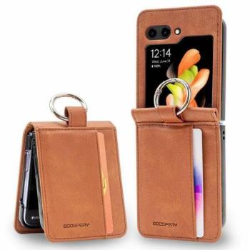 Mercury Basic Diary tok Samsung Galaxy Z Flip6 F741 - világosbarna kép