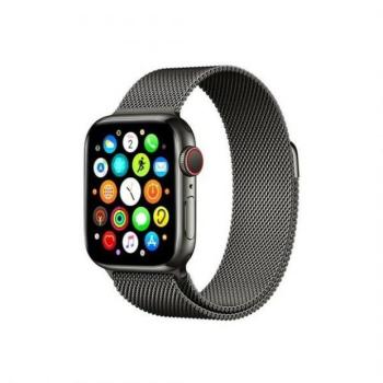 Mercury fekete okosóra fém szíj, Apple Watch 4/5/6/7/SE 42mm kép