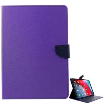 MERCURY Goospery Fancy tok álló, bőr hatású (FLIP, oldalra nyíló, asztali tartó funkció, textil minta) LILA Apple IPAD Pro 11 (2018) kép