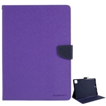 MERCURY Goospery Fancy tok álló, bőr hatású (FLIP, oldalra nyíló, asztali tartó funkció, textil minta) LILA Apple IPAD Pro 12.9 (2020) kép