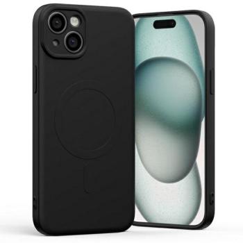 Mercury MagSafe félszilikon iPhone 15 Plus 6,7&quot; fekete tok kép