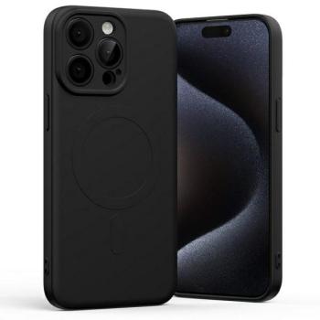 Mercury MagSafe félszilikon iPhone 15 Pro Max 6,7&quot; fekete tok kép