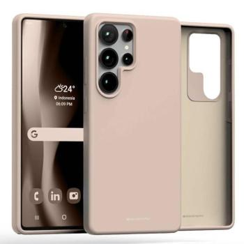 Mercury Pure MagSafe-kompatibilis tok Samsung Galaxy S25 Ultra - pasztell rózsaszín kép