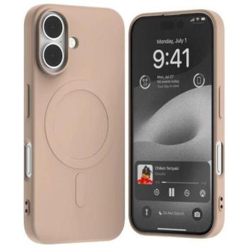 Mercury Semi-Silicone MagSafe-kompatibilis tok iPhone 16 - halvány rózsaszín kép